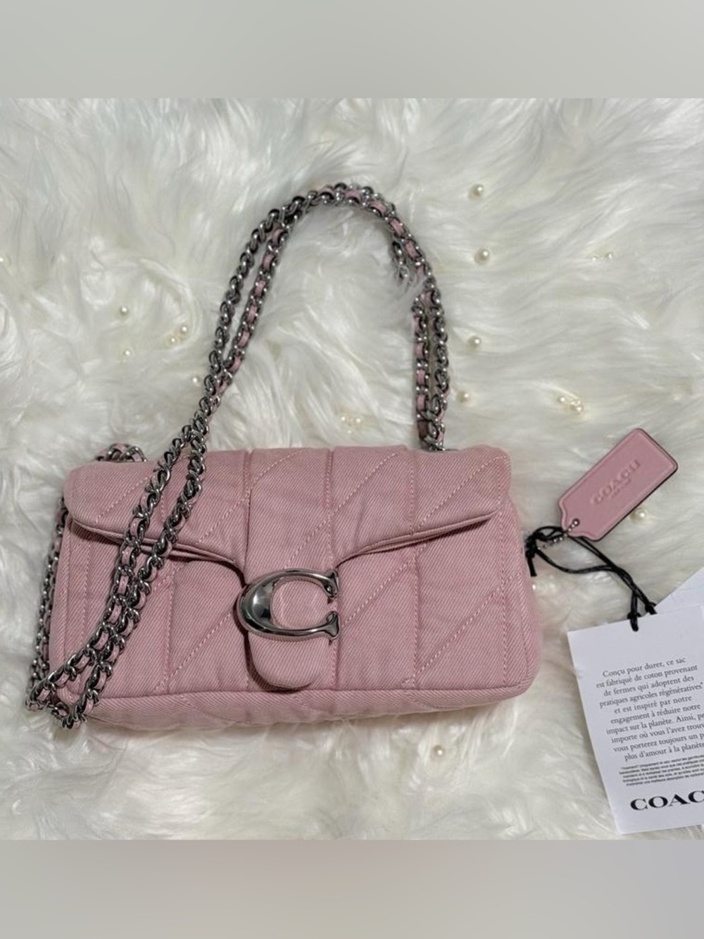 Coach Tabby 26 Shoulder Bag in Ballerina Light Pink - New - Picture 8 of 8